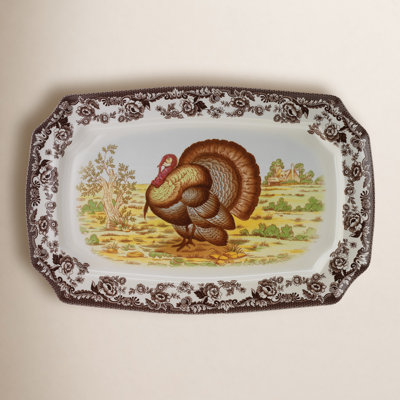 Woodland Turkey Rectangular Platter