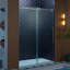 Porte de douche coulissante simple sans cadre WOODBRIDGE de 56 à 60 po de largeur x 80 po de hauteur avec verre trempé transparent de 3/8 po (10 mm)-115676920