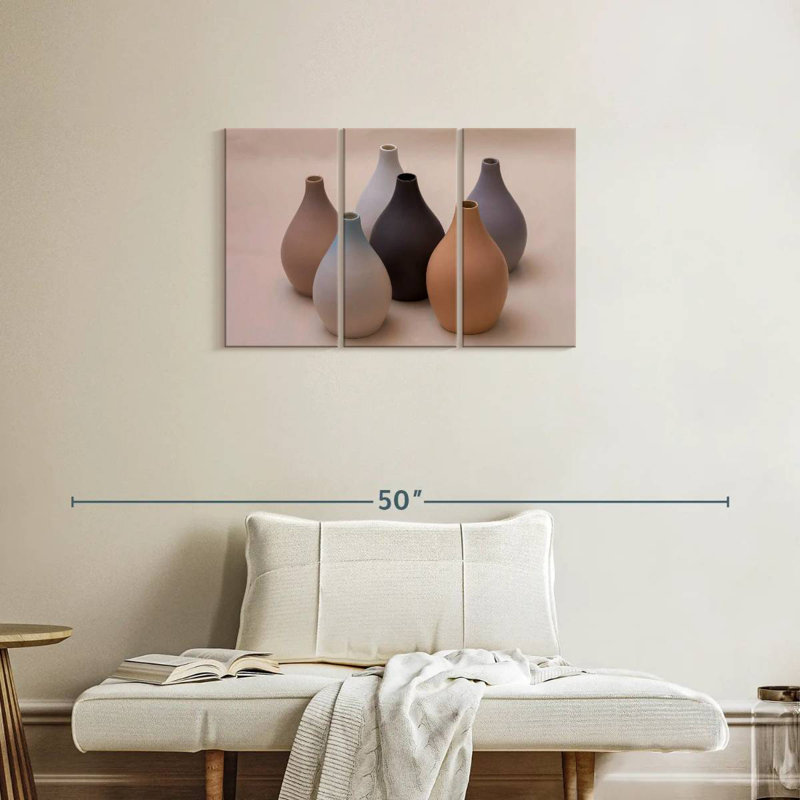 Minimalist Vases, 20" H x 33" W
