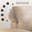 Causeuse-coussin beige modulaire en chenille-723386660
