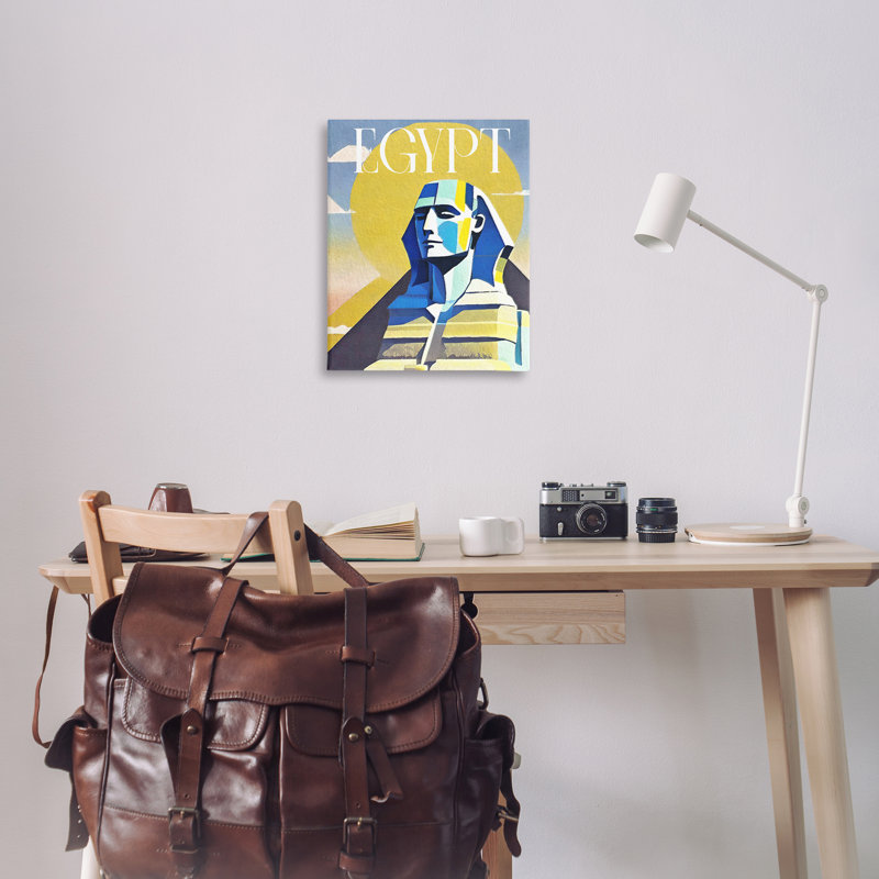 «Égyptien sphinx Landmark» par Daphne Polselli, H 30 po x l 24 po