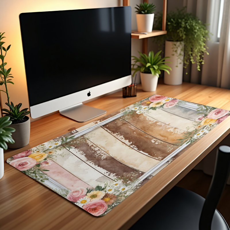 Polyester Desk Pad, 31.5x15.5