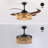 48 inch Retractable Ceiling Fan with Lights and Remote