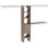 Organisateur de placard avec tablettes et 2 tiroirs Suiteymphony, gris naturel, 16 po