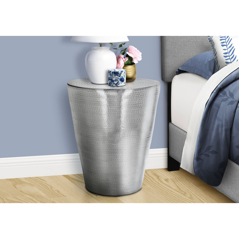Table tambour moderne 20 po - Métal pour meubles de chambre à coucher