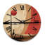 Pleine lune célébration de la solitude paysage I - Horloge murale moderne en bois surdimensionnée géométrique-1174959412
