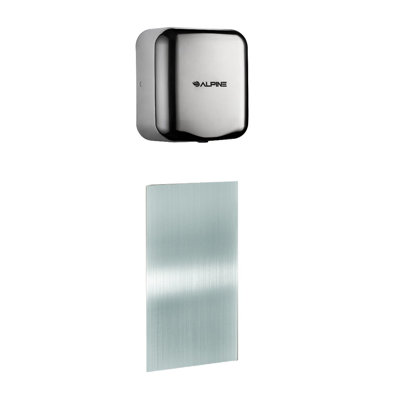 Hemlock Stainless Steel Automatic High Speed Commercial Electric Hand Dryer with Wall Guard