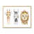 Toile naturelle avec cadre flottant