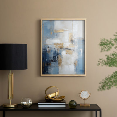 ABSTRACT Series, impression encadrée en bois massif