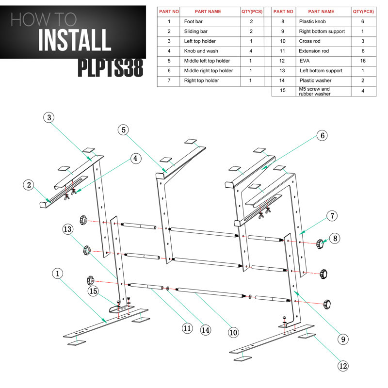 Pyle Single Screen Desktop Mount