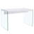 The Top Of The Coffee Table Is Made Of MDF And White Stickers, And The Sides Are Clear Tempered Glass. The Design Is Simple And Elegant, And The Structure Is Strong.