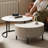 Simple rock panel coffee table combination