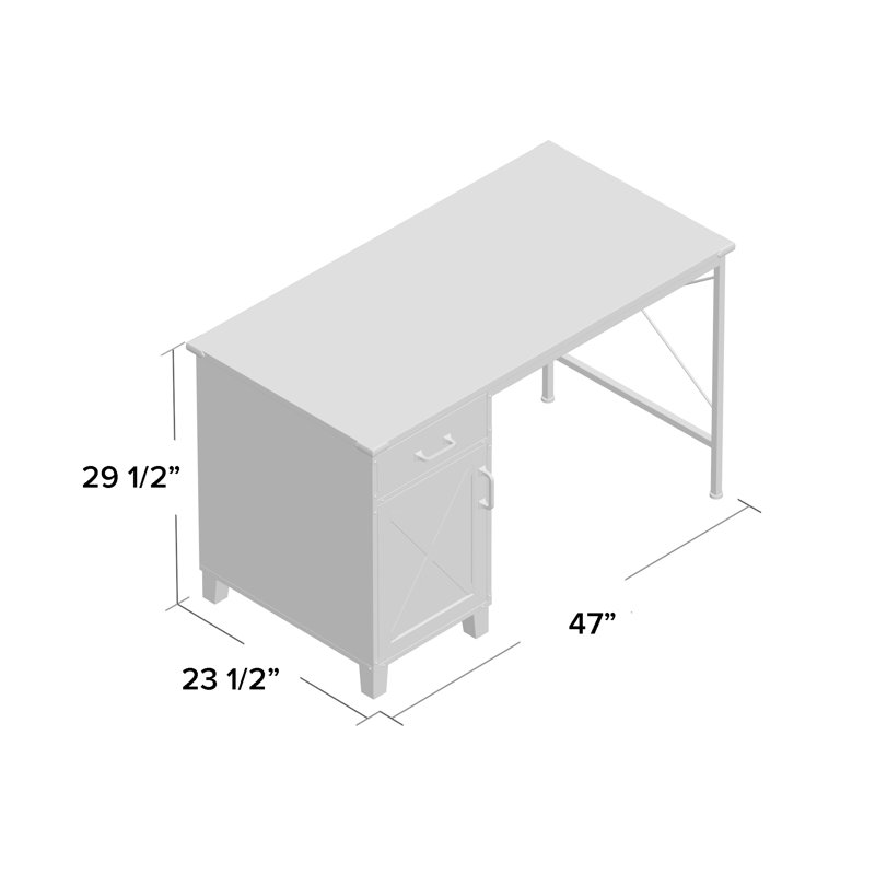 3 Piece Computer Desk Office Set