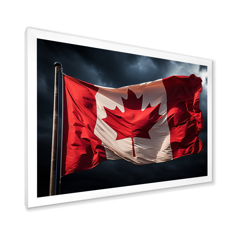 Canada Canada Pride I - Canada, impression d'art mural, H 34 po x l 44 po x P 1,5 po, Blanc