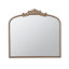 Miroir arqué 40 po x 31 po de style classique et cadre d'inspiration baroque pour le salon-70077139-96443538