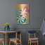  «Fleurs abstraites» par Andreas Magnusson, art mural en métal, 24 po x 36 po