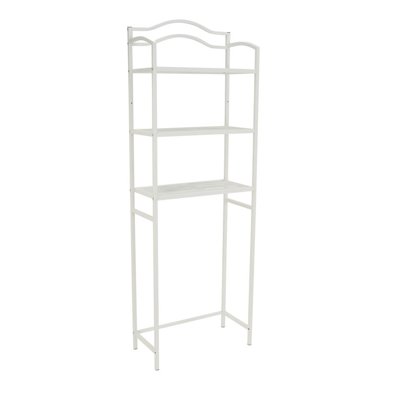 Étagère à 3 éléments au-dessus des toilettes, Blanc