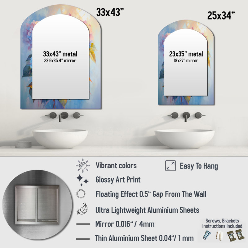 Miroir mural Tender, 34 po x 25 po