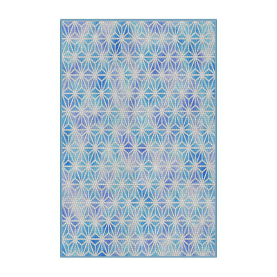 Tapis de zone bleue à motifs