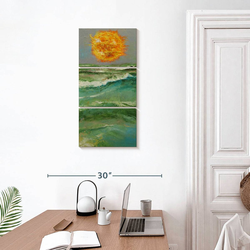 Fiery Sun, 32" H x 15" W