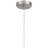 Nash 1 Light LED Pendant - Brushed Steel Finish-1529690986