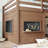 Full Size Wood Loft Bed Frame With Playful Sliding Chalkboard, Built-in Bookshelf And Safety Rails For Kids Teens, space-saving, Quiet Design, No Spring Mattress Required, Natural-91007847-97205935