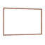 Grand miroir mural de salle de bain de 60 po x 40 po avec cadre en aluminium noyer, vision claire tout autour, pour salle de bain, salon, chambre à coucher, moderne et facile à accrocher-62228426-62228450