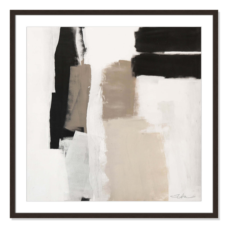 «Earth Scapes II-A» par Casa Fine Arts, Cadre en noyer, H 32 po x l 32 po x P 0,75 po