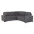 Melody Grey Sectional With Pullout