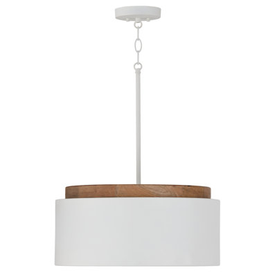 Luminaire suspendu tambour à 1 lumière Donal