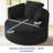 Lozena  49" Corduroy Upholstered Barrel Chair, Oversized Round Compression Chaise Lounge, No Assembly Required-1386477933-1407711378