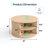 Leathia Fluted Coffee Table Round With Large Storage-1062298200