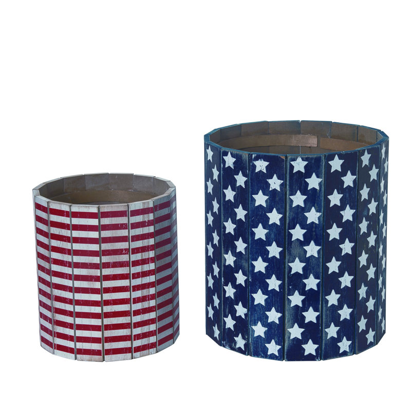 Solid Wood Jar - Set of 2