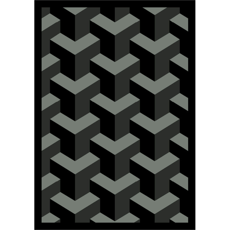 Tapis Whimsy Rooftop, Rectangle 7 pi 8 po x 10 pi 9 po