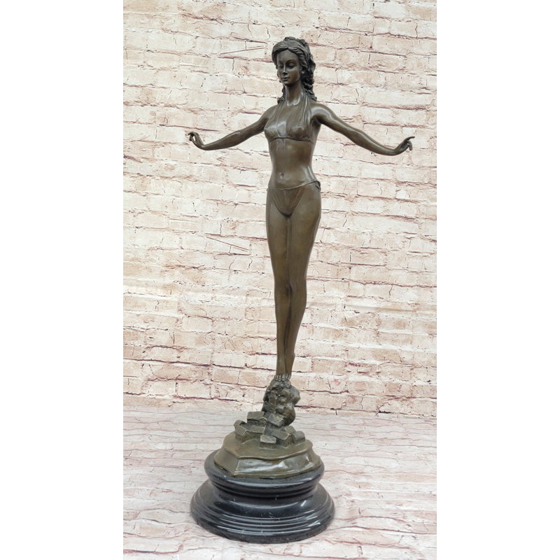 Statue de bronze sculptée à la main Chiparus