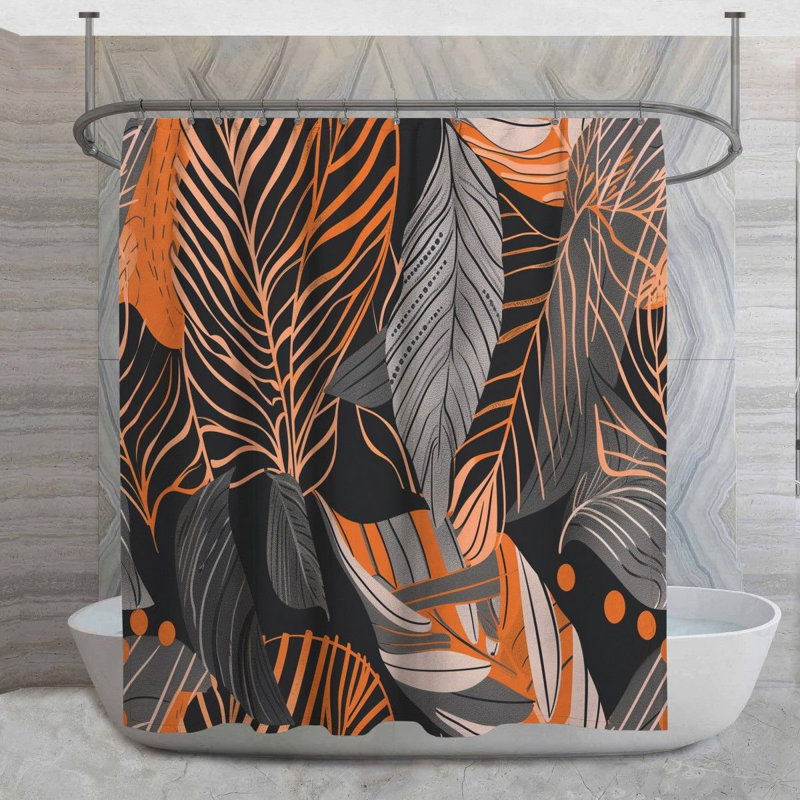 Rideau de douche Tropical, H 93 po x l 70 po