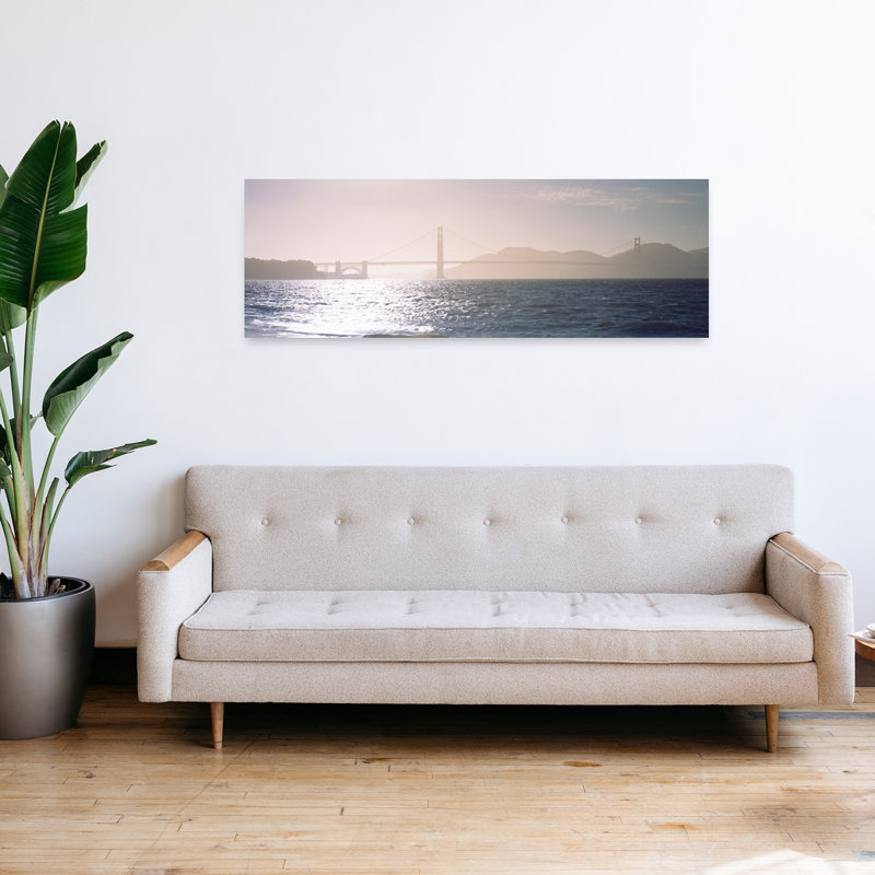 Golden Gate Bridge California USA by Thomas Winz - Wrapped Canvas Panoramic Print, 40.64 cm H x 121.92 cm W