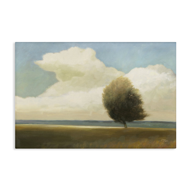 «Windblown Tree Landscape», art mural sur toile par Wellington Studio, H 20 po x l 30 po