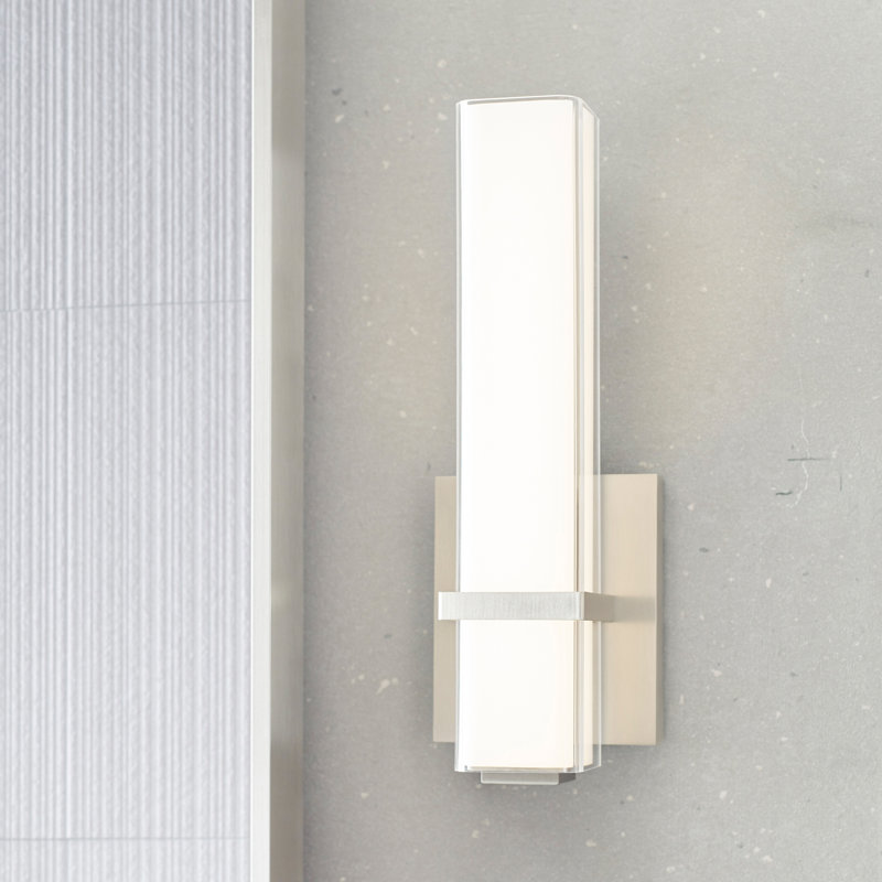 Milan 1 - Light LED Bath Bar, Satin Nickel