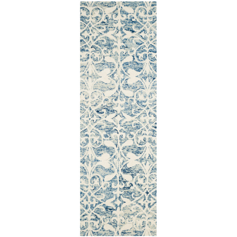 Dashanna Hand Tufted Wool Floral Rug, Runner 2'3" x 7'