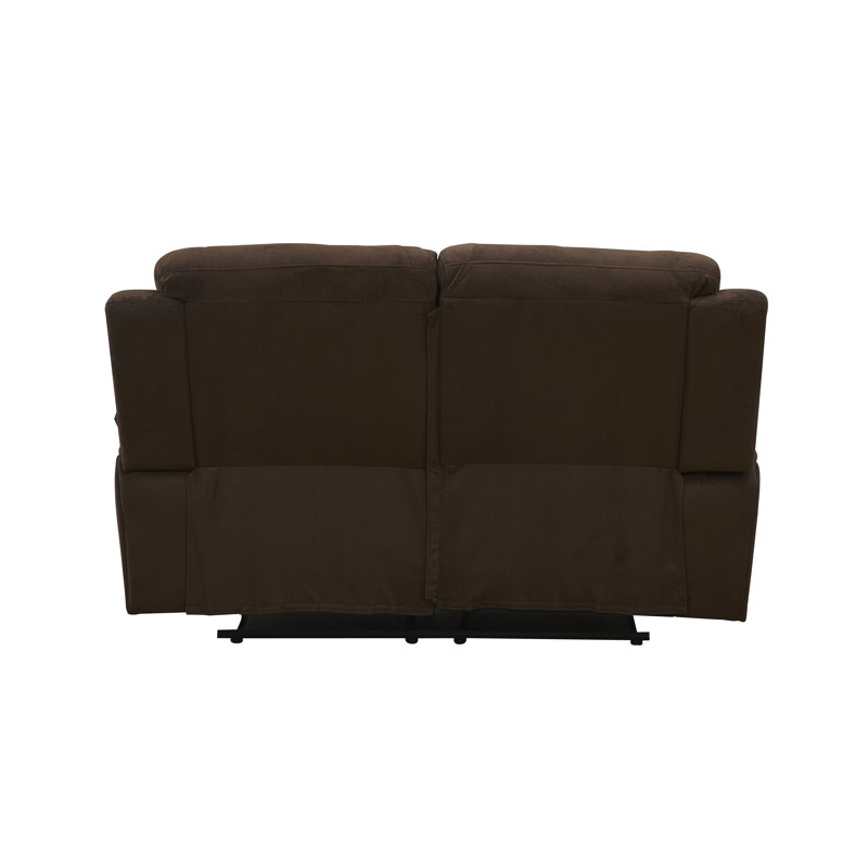 Contrast Upholstered 65'' Reclining Loveseat