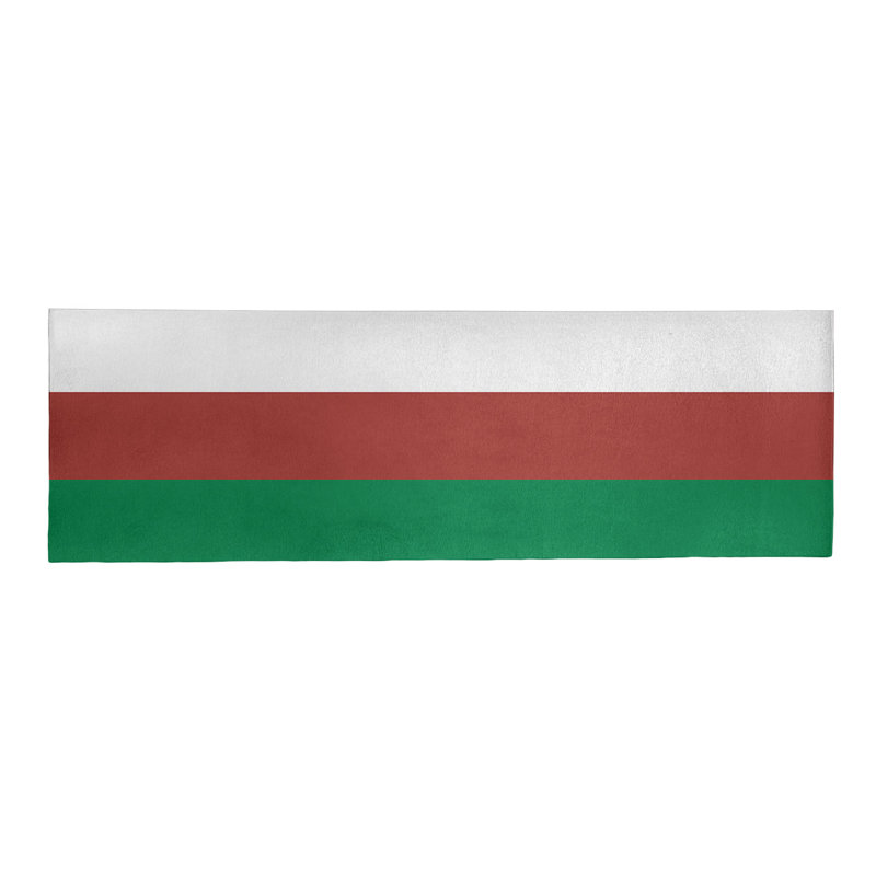 Tapis à rayures vert/doré, Tapis de couloir 2 pi 6 po x 8 pi