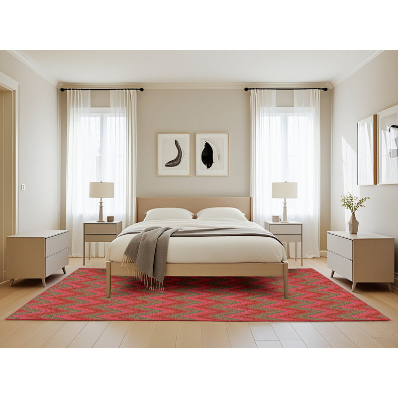 Tapis de zone marron à motifs, Rectangle de 5 pi x 8 pi