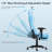 Upgraded Massage Gaming Chair 7-Point, Office Chair with Footrest & Lumbar Support, Thickened and Widened Cushions Backrest-1445606131