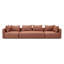 Canapé long en tissu texturé rouge de 145 po Tov Furniture Hangover-1708960718