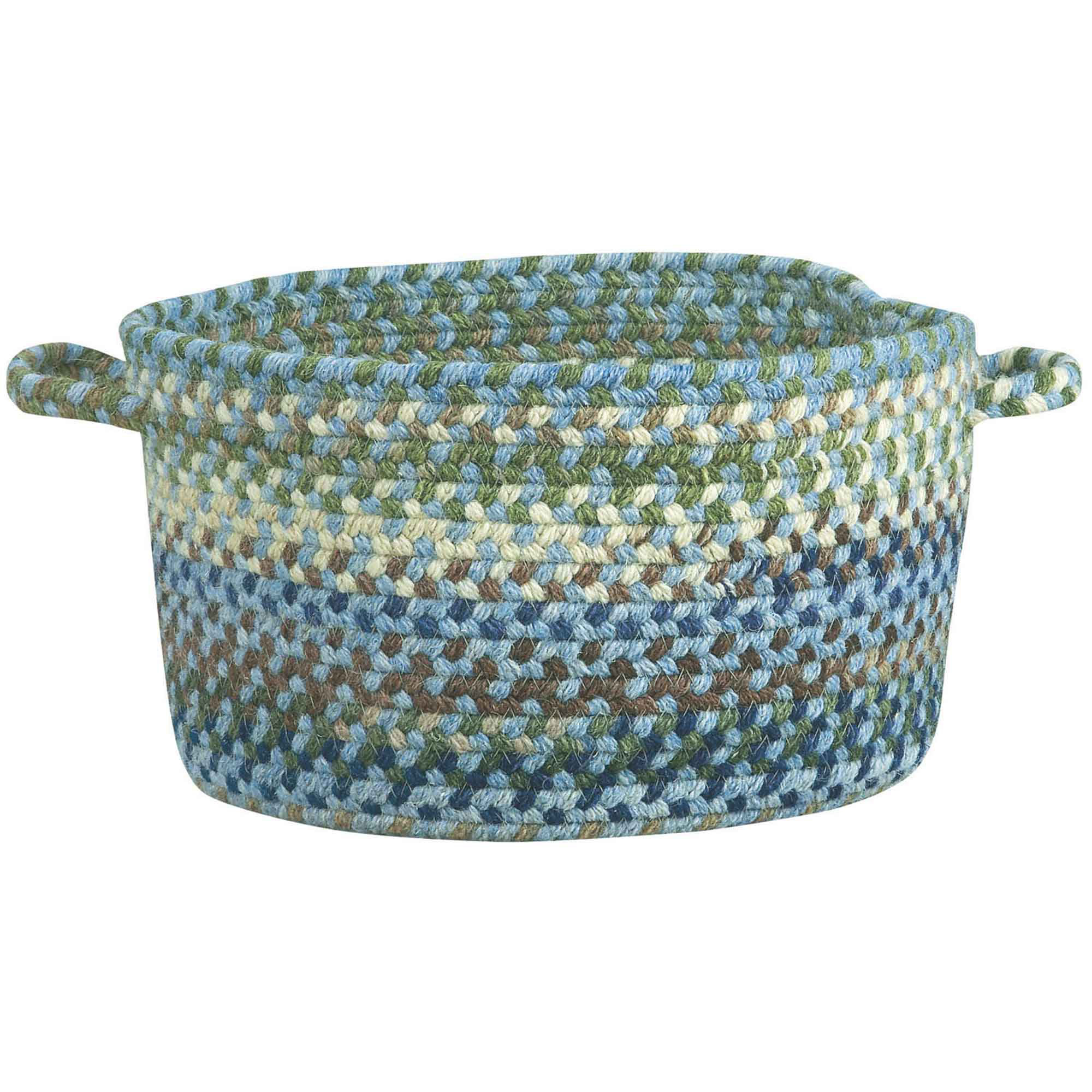 Wool / Felt Decorative Basket 1, Light Blue, Basket 20"