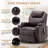Recliner Chair,Recliner With Heat And Massage, 360°Swivel Recliners, Rocker Recliner With Cup Holders And Side Pockets-2027358191