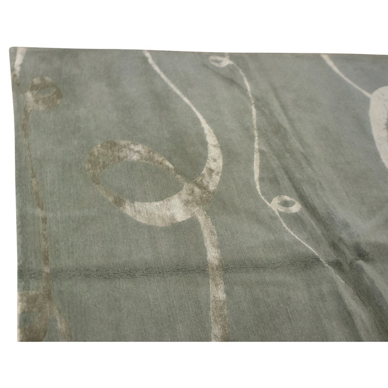 Handmade Silk and Wool Area Rug