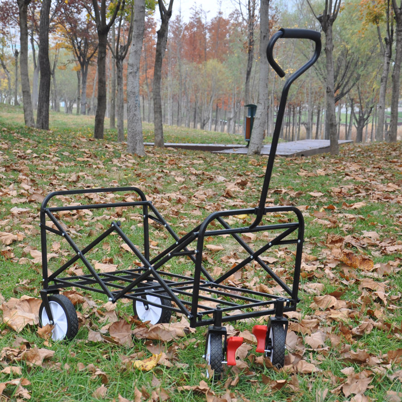 Chariot de plage pliable, Rouge