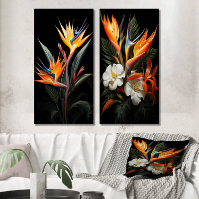 Oiseaux de paradis paradisiaques - 2 pièces